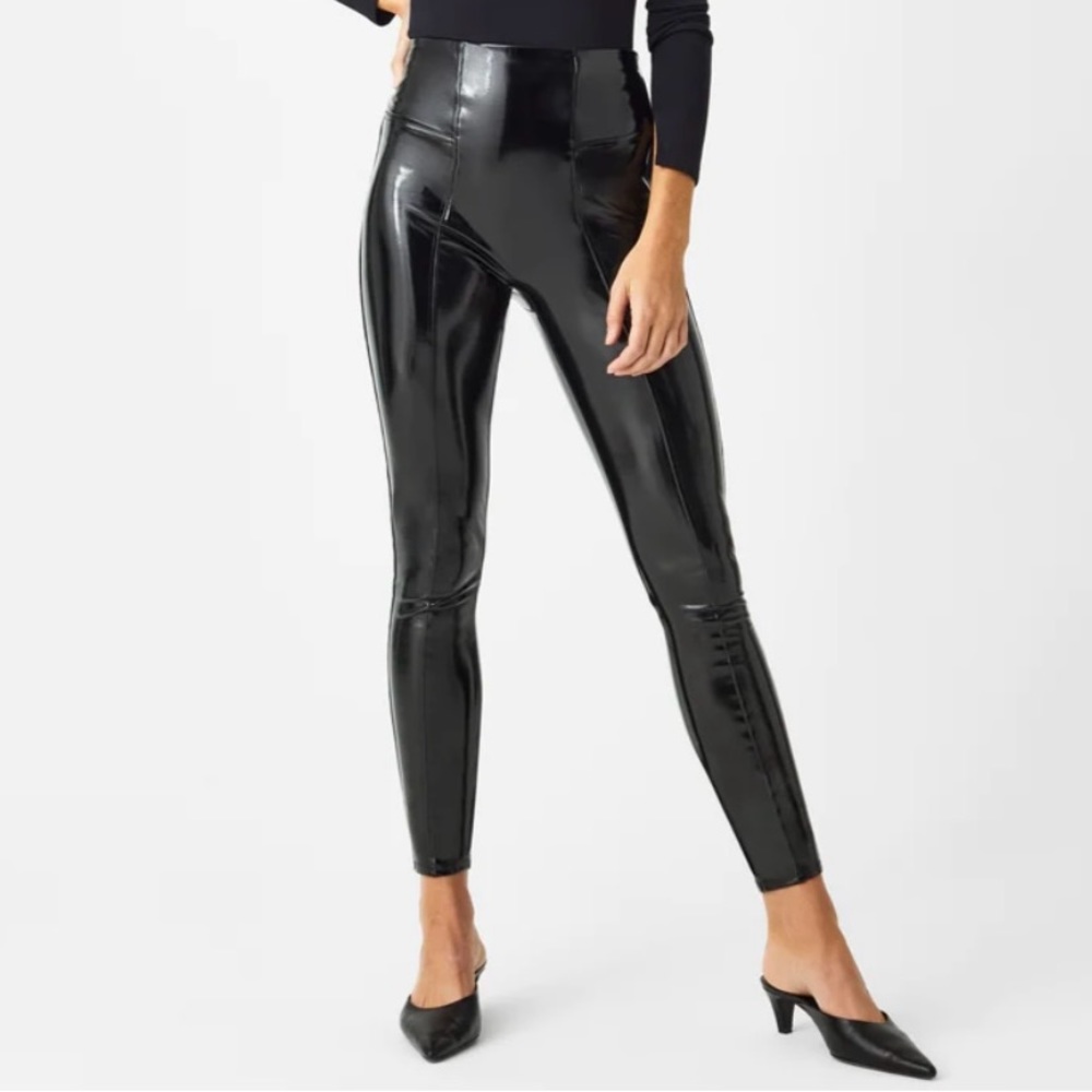 SPANX Faux Patent Leather Leggings